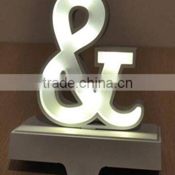 Wrought iron letters outdoor LED sign lighting, led letter sign