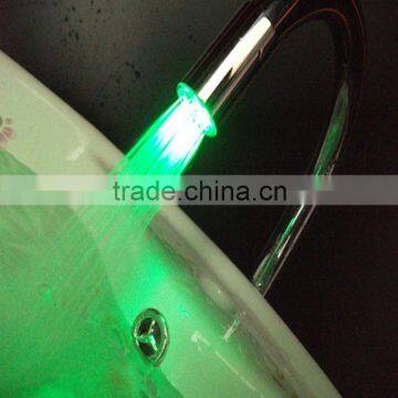 Best selling water temperature color changing sink faucet light
