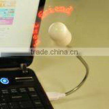 Programmable led usb fan with text