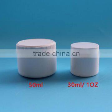 White Plastic HDPE Cosmetic Jar, 50 ml Small Wide Mouth PE Jar photo-4