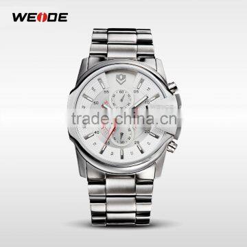 WEIDE 5ATM Water Resistant Quartz Stainless Steel Watches