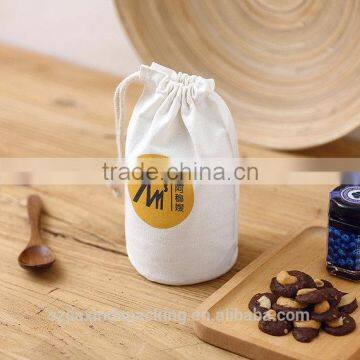 Cotton Drawstring Bag For Water Bottle