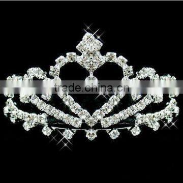 New shaped rhinestone and pearl prom king crown royal gift set