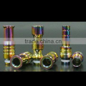 Hot seliing in stock wide bore dip tips 510 drip tip glass drip tip