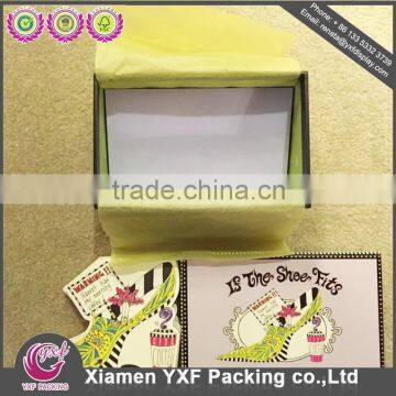 NEW printed paper SHOE BOX/ cardboard SHOEs BOX