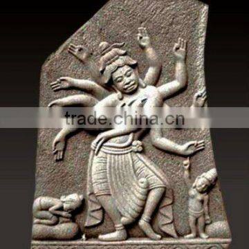 Shiva Dancing antique Cham Hindu stone statue DSF-CP044