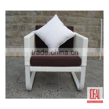 Living Room Chairs Supplier/PE rattan garden coffee tea table chair/cheap OUTDOOR PE RATTAN SINGLE CHAIR