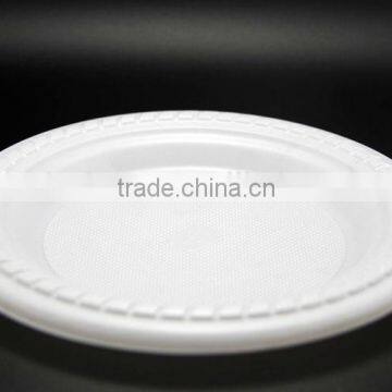 Hot sale 7 ''*9'' oval shape White plastic PS plate take away