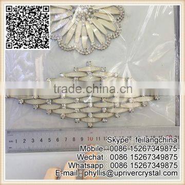 Factory Direct Bridal Sash Decoration Jewelry Rhombus Rhinestone Applique