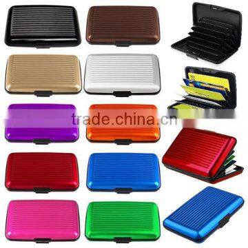 Colors Fashion Aluminum Wallet Credit Card Holder Business Pocket