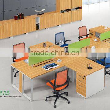 Quanya Office Table Size Workstation Divider 4 Person Workstation AS-603-3030 photo-2