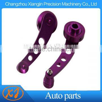 Purple billet aluminum window crank handle winder for truck or car pickup door