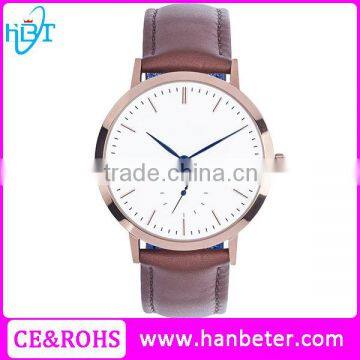 Simple design custom watch dial japan miyota movement brand watches men