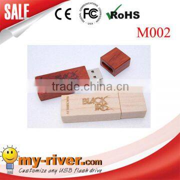 Custom Wooden USB 2.0 Pendrive bamboo