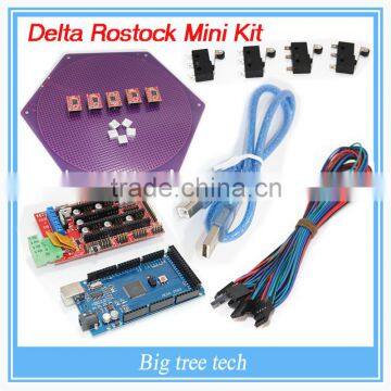 China Wholesale 2016 Delta Rostock mini kit kossel 3d printer kit reprap A4988 +Ramps 1.4+ Mega 2560 and 4Pin wire cable