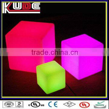 LED Cube Stool illuminated bar furniture bar plastic cube stool white cube stool