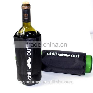 plasctic durable easy-carry portable wine cooler bag ECO-friendly reusbale wine bottle pvc cooler bag and gift bag