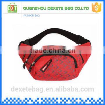 New design nylon red waterproof waist bag