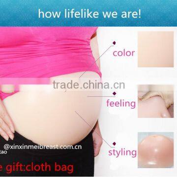 Favorite Silicone Pregnant Belly Free Shipping Fake Pregnant Belly Masquerade Fancy Ball Lifelike Pregnancy Belly photo-5