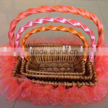 Storage willow basket bambou basket shopping basket