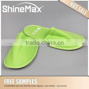 washable Plush slippers eva non slip bedroom slippers hotel green slipper