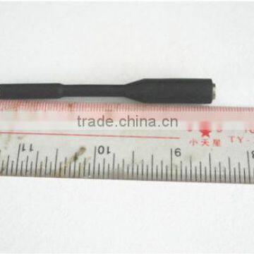 Aux Stereo 3 Ring Gold Plated 3.5mm Male to 3.5mm Female Black Color