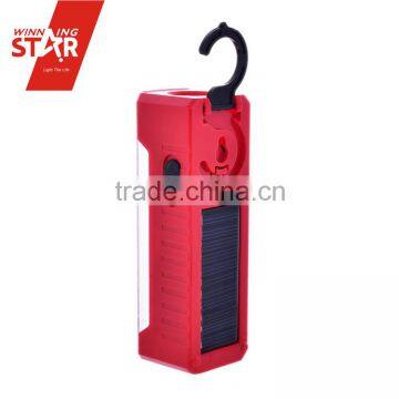 Multi function Solar Led Flashlight Solar LED torch With Hook