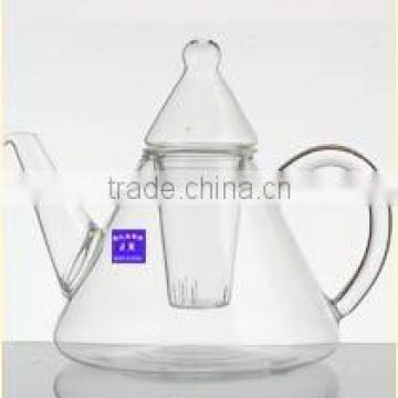 clear glass tea pot