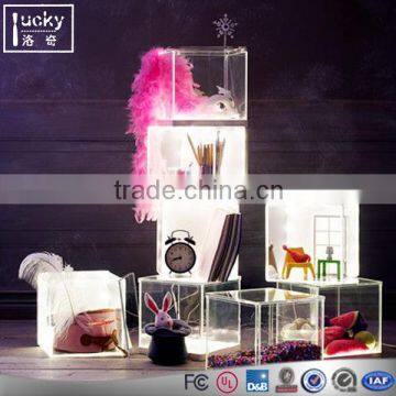 Acrylic Led Display Box, Frameless Display Case with LED lightings