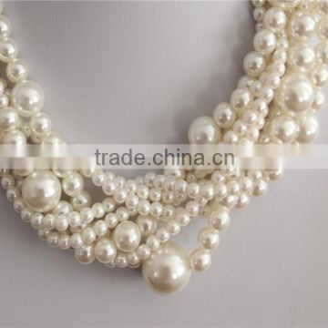 2016 cheap wholesale fashion pearl jewelry beaded pearl necklace N1510011