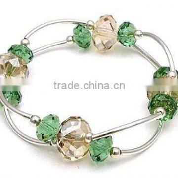 Green octagon beads bracelet,Acrylic beads bracelet 2013,Fashion accessories