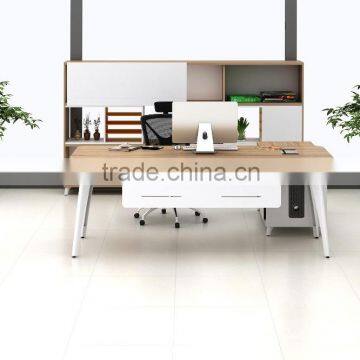 L shape Executive desk with side table/Wooden Executive desk