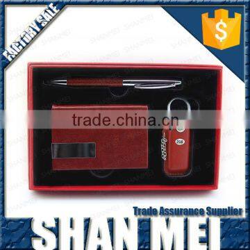 Lately Highly Favored by Women Three Sets of Pen Set(leather Wallet+key Ring +ball Pen) photo-6