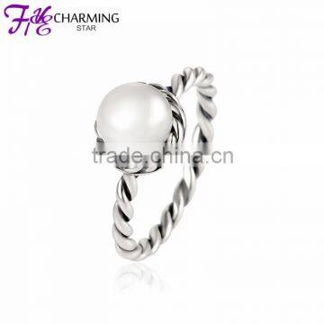 European Style 2016 New Design Pearl Finger Ring