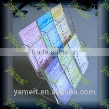 New Style Custom school newspaper rack acrylic magazine rack brochure holder