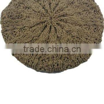 2015 Fashion Ladies' warm knitted grey Beret
