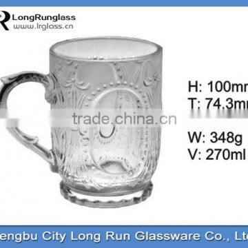 LongRun 270ml drinking tableware glass charming tempered coffee glass mug water glass tea cup set