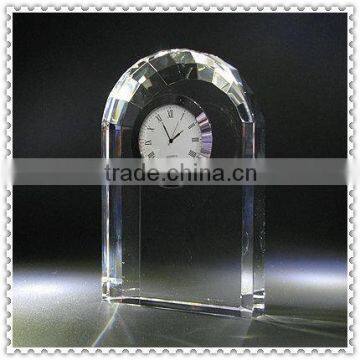 Blank Personaltiy Dome Crystal Clock For Office Gifts