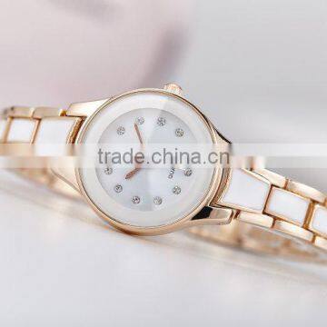 New Models Promotional Round Case Enamel Band Geneva Watches for Women