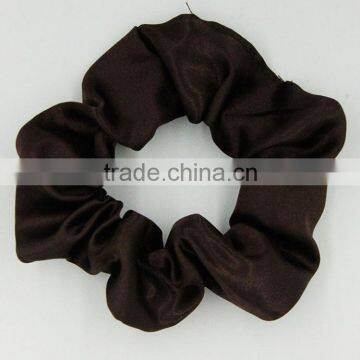 Zhejiang Manufacture Custom Top Quality Handmade Girl Soft Elastic Satin Fabric Hair Scrunchies photo-2