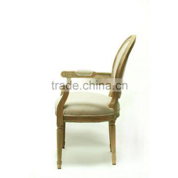 Antique Wood Fabric Cushion Chair Hand Carved Teak Wood Chairs