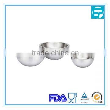 stainless steel serving bowl