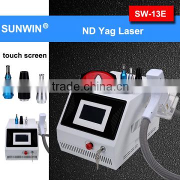 Touch screen Portable ND YAG Laser tattoo removal machine with 532nm/1064nm/black doll