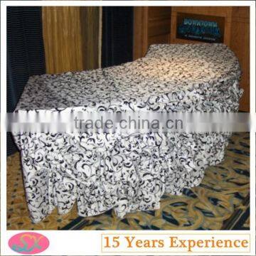 Flocking Table Skirt Meeting Room Table Cover