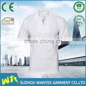 white working short sleeves men working t-shirt