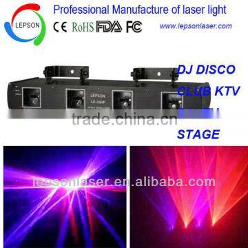 4 heads DMX stage light red purple laser light