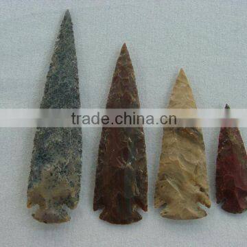 Wholesale 4-7'' Indian Agate Arrowheads