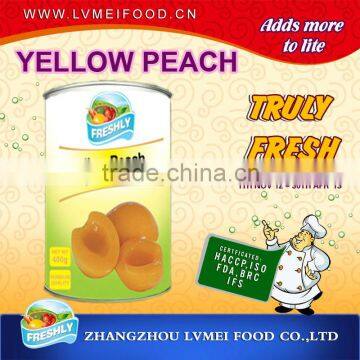 Canned Yellow Peach Halves