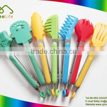 Hot Sale Non-stick Eco-Friendly stainless steel Silicone food tong , bbq tong