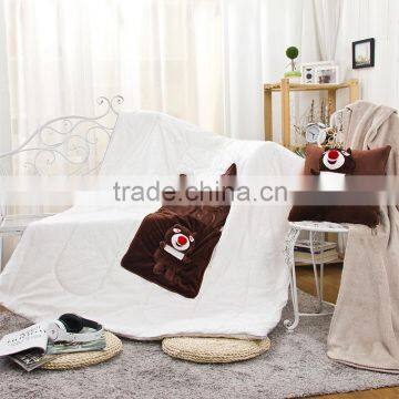 2015 new style cushion & quilt 100% cotton quilt cute style Brown Bear